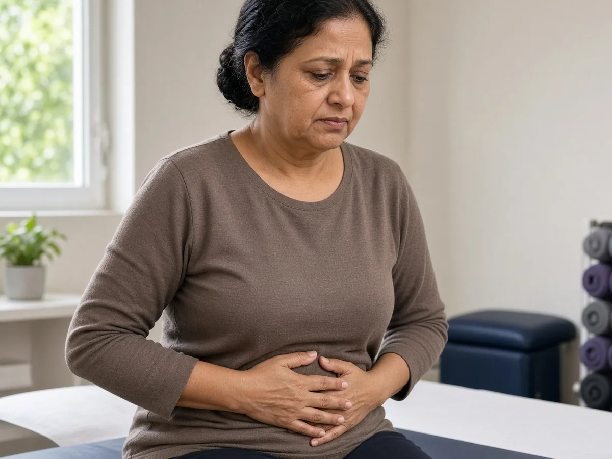 Woman discussing IBS symptoms during consultation at Ataha Wellness Hyderabad