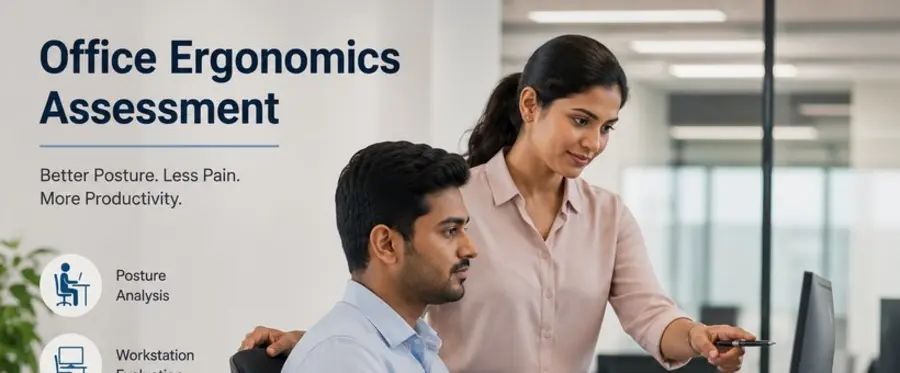 Modern office workplace ergonomics assessment