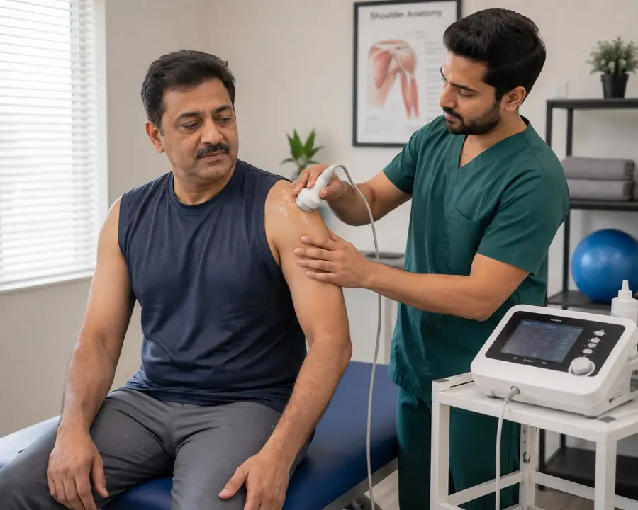 Physiotherapy and pain treatment session at Ataha Wellness Hyderabad
