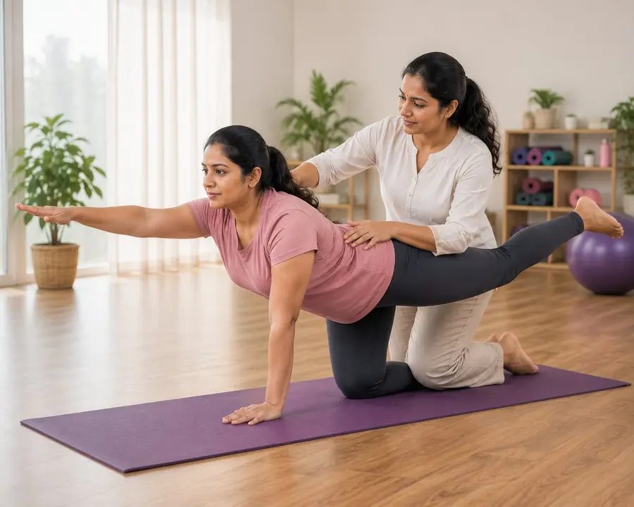 Indian new mother postpartum recovery and fitness program